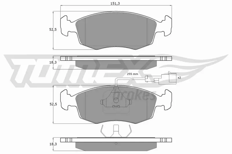 TOMEX BRAKES KLOCKI HAMULCOWE TX 11-86 