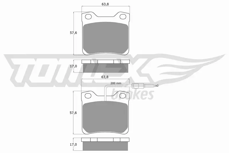 TOMEX BRAKES KLOCKI HAMULCOWE TX 11-95 