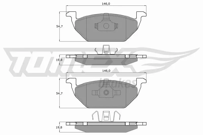 TOMEX BRAKES KLOCKI HAMULCOWE TX 12-10 