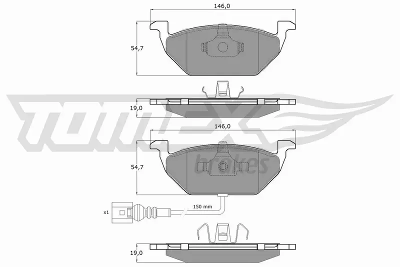 TOMEX BRAKES KLOCKI HAMULCOWE TX 12-11 