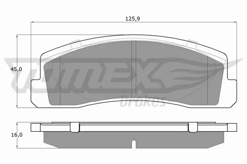 TOMEX BRAKES KLOCKI HAMULCOWE TX 12-16 