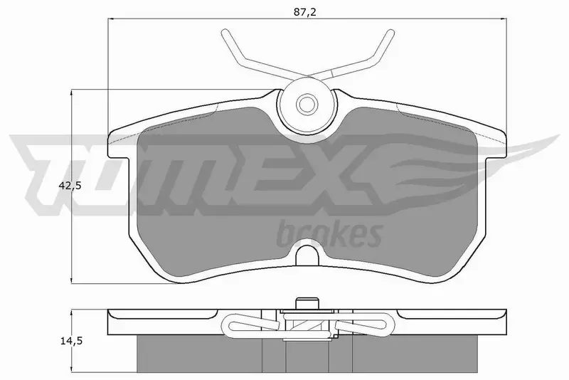 TOMEX BRAKES KLOCKI HAMULCOWE TX 12-18 