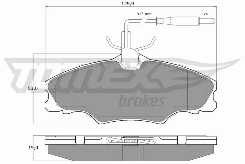 TOMEX BRAKES KLOCKI HAMULCOWE TX 12-31 