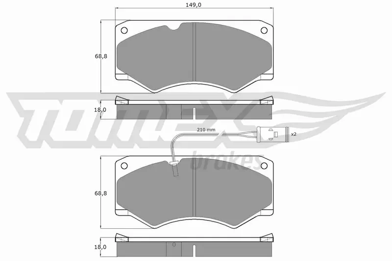 TOMEX BRAKES KLOCKI HAMULCOWE TX 12-36 