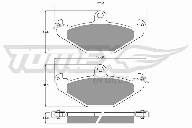 TOMEX BRAKES KLOCKI HAMULCOWE TX 12-37 