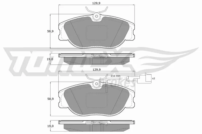 TOMEX BRAKES KLOCKI HAMULCOWE TX 12-44 