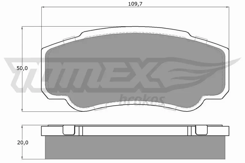 TOMEX BRAKES KLOCKI HAMULCOWE TX 12-46 