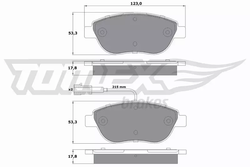 TOMEX BRAKES KLOCKI HAMULCOWE TX 12-482 