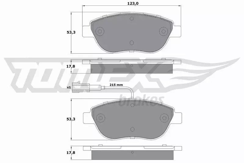 TOMEX BRAKES KLOCKI HAMULCOWE TX 12-48 