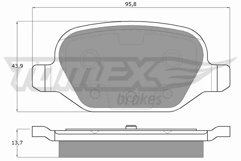 TOMEX BRAKES KLOCKI HAMULCOWE TX 12-701 