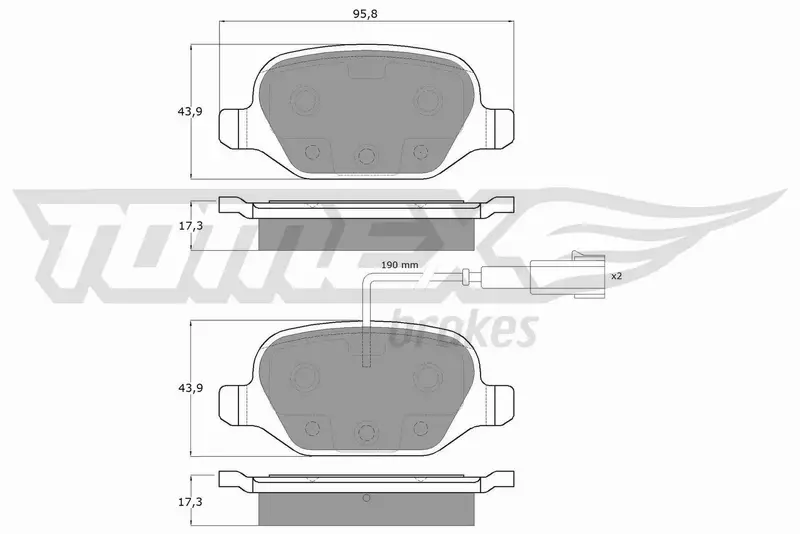 TOMEX BRAKES KLOCKI HAMULCOWE TX 12-703 