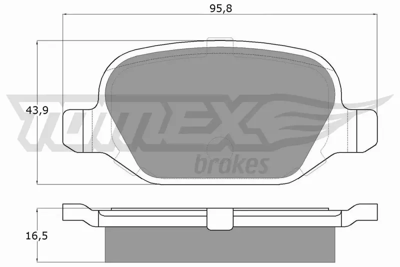 TOMEX BRAKES KLOCKI HAMULCOWE TX 12-70 