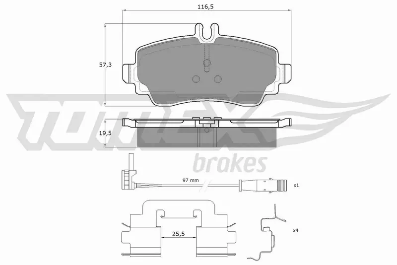 TOMEX BRAKES KLOCKI HAMULCOWE TX 12-751 