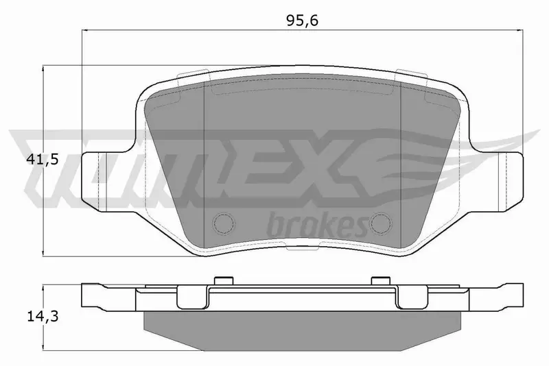 TOMEX BRAKES KLOCKI HAMULCOWE TX 12-90 