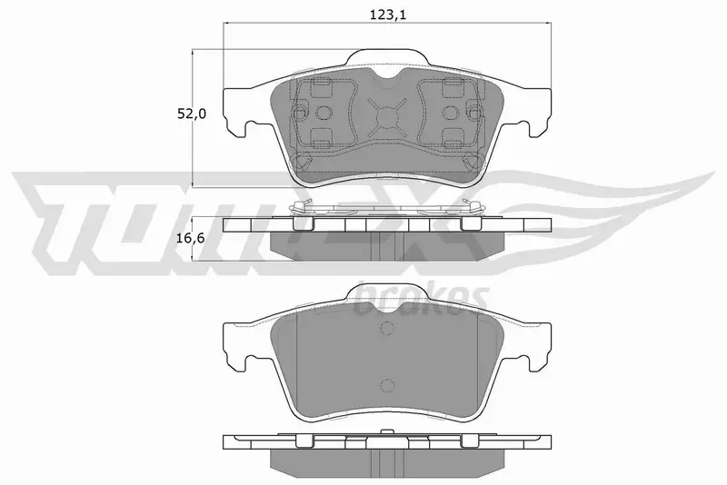 TOMEX BRAKES KLOCKI HAMULCOWE TX 12-95 