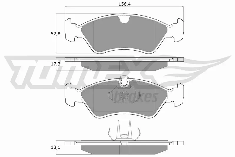 TOMEX BRAKES KLOCKI HAMULCOWE TX 12-98 