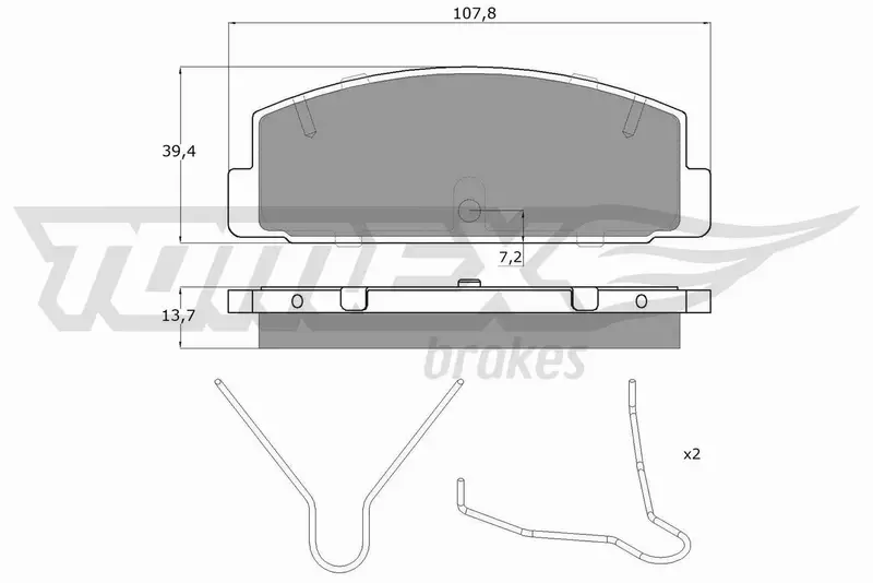 TOMEX BRAKES KLOCKI HAMULCOWE TX 13-06 