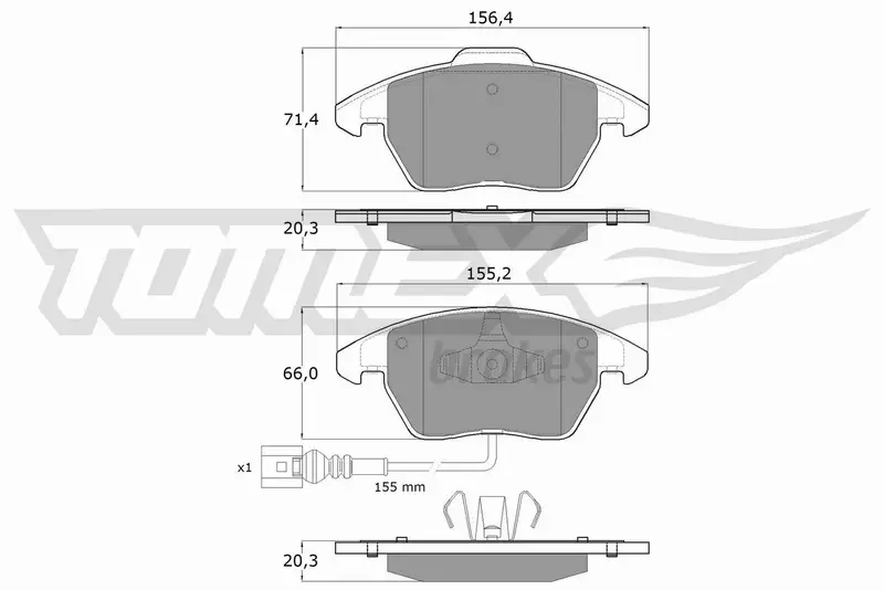 TOMEX BRAKES KLOCKI HAMULCOWE TX 13-11 