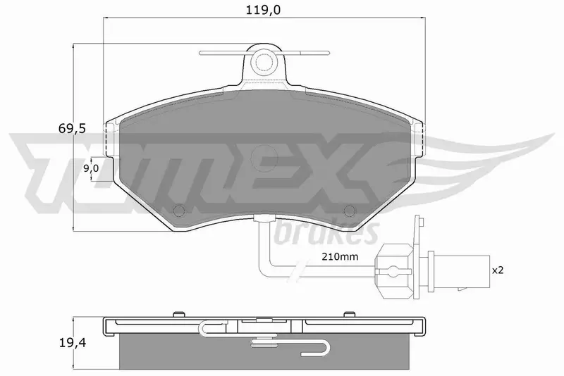 TOMEX BRAKES KLOCKI HAMULCOWE TX 13-121 