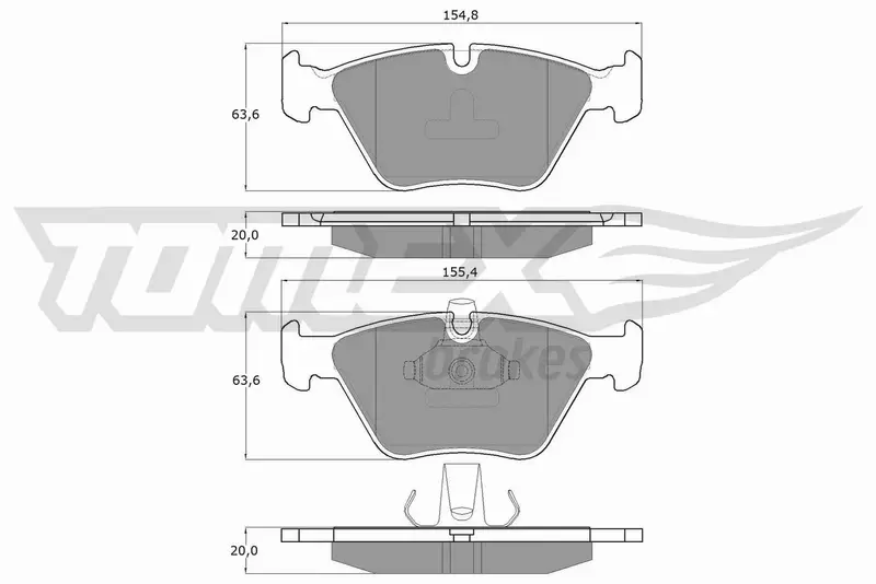 TOMEX BRAKES KLOCKI HAMULCOWE TX 13-18 