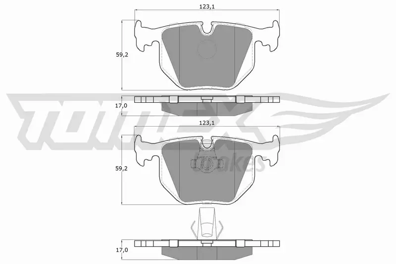 TOMEX BRAKES KLOCKI HAMULCOWE TX 13-19 