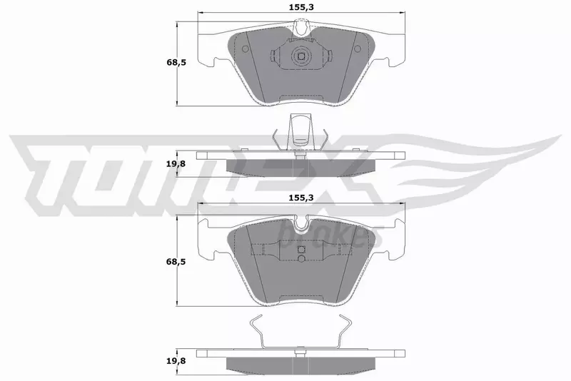 TOMEX BRAKES KLOCKI HAMULCOWE TX 13-25 