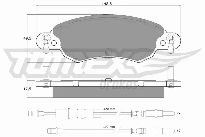 TOMEX BRAKES KLOCKI HAMULCOWE TX 13-30 