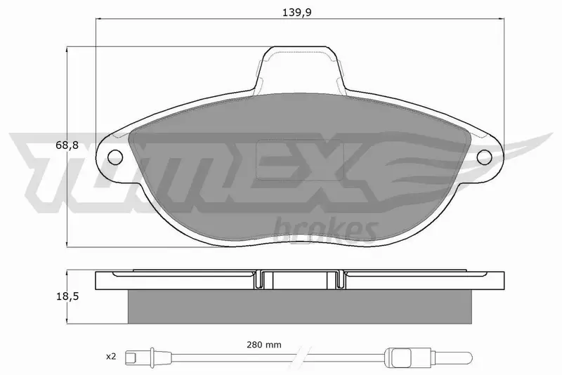 TOMEX BRAKES KLOCKI HAMULCOWE TX 13-35 