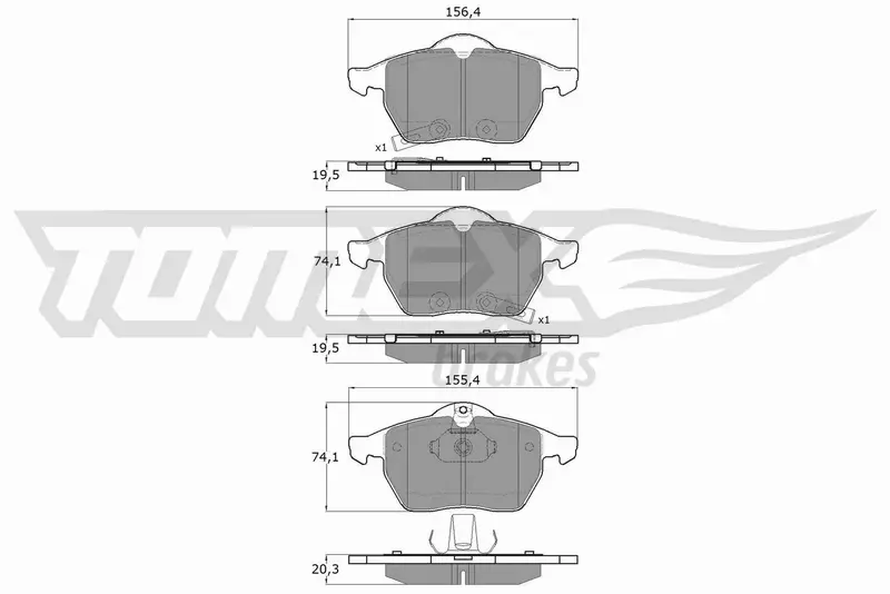 TOMEX BRAKES KLOCKI HAMULCOWE TX 13-57 