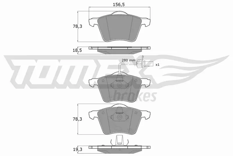 TOMEX BRAKES KLOCKI HAMULCOWE TX 13-58 