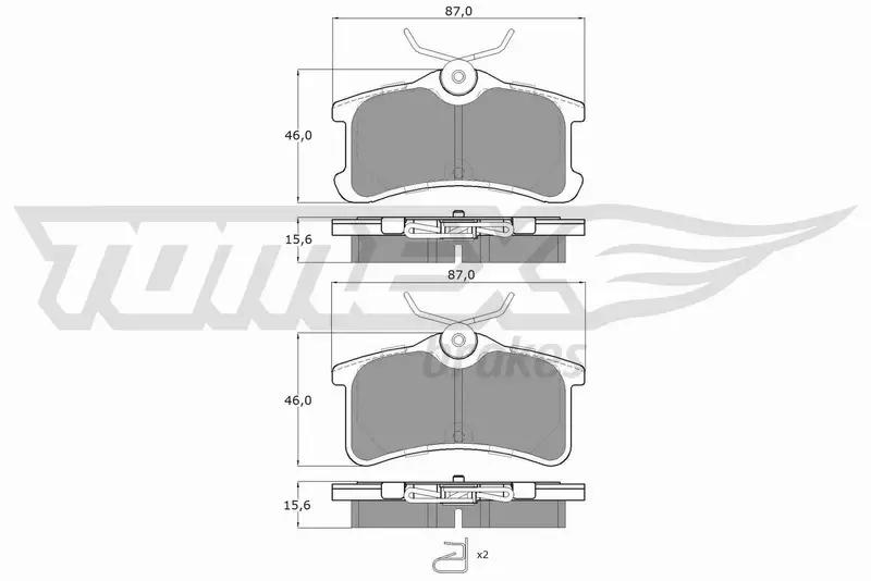 TOMEX BRAKES KLOCKI HAMULCOWE TX 13-65 