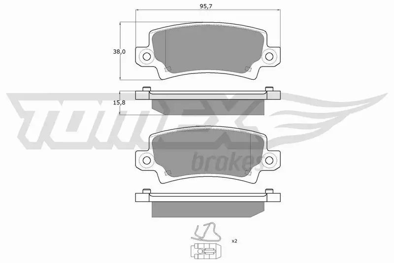 TOMEX BRAKES KLOCKI HAMULCOWE TX 13-75 