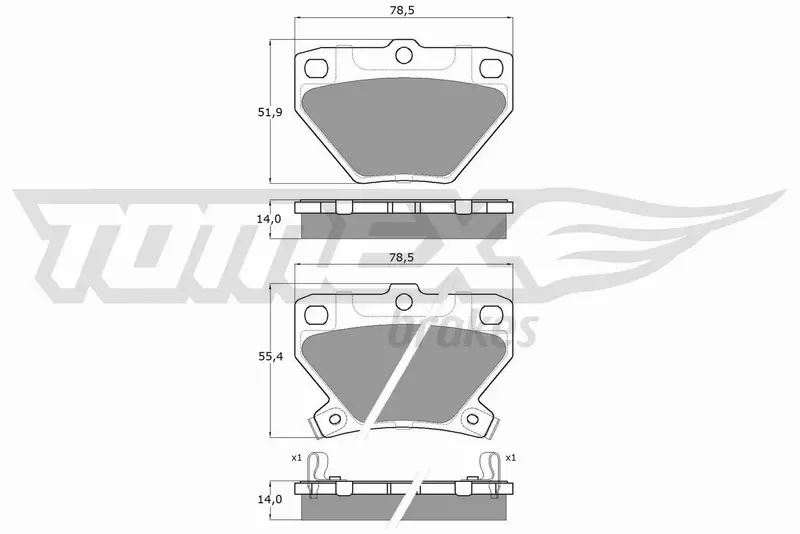 TOMEX BRAKES KLOCKI HAMULCOWE TX 13-77 