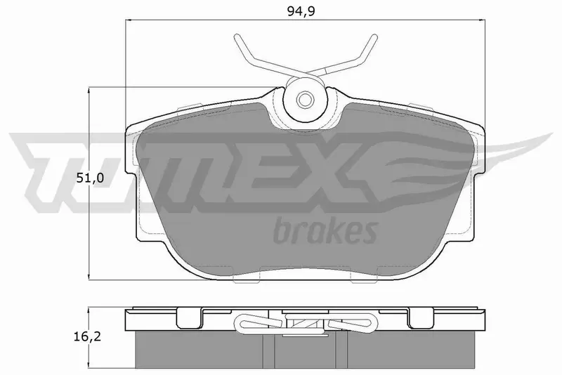 TOMEX BRAKES KLOCKI HAMULCOWE TX 13-90 