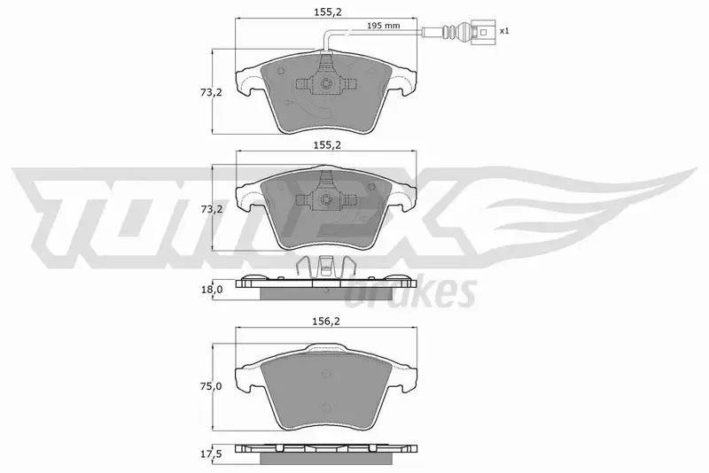 TOMEX BRAKES KLOCKI HAMULCOWE TX 13-931 