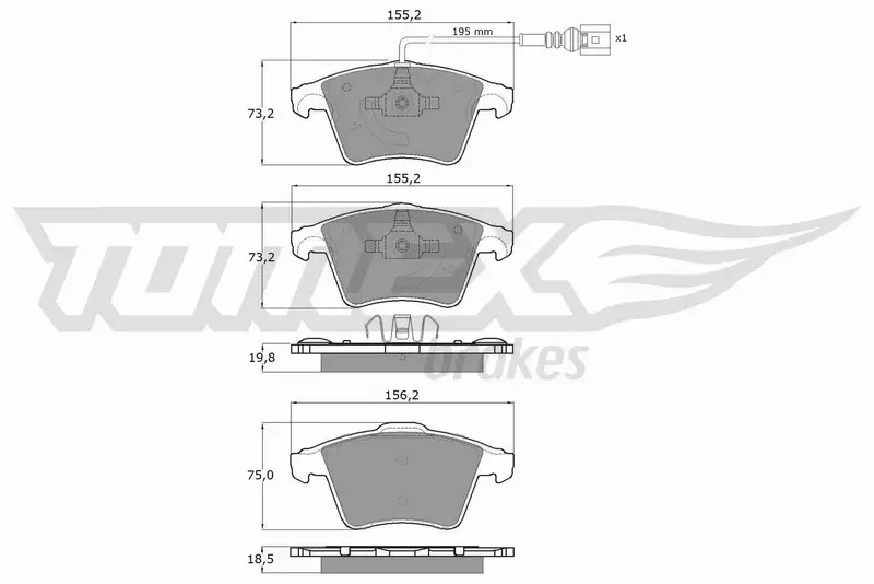 TOMEX BRAKES KLOCKI HAMULCOWE TX 13-93 