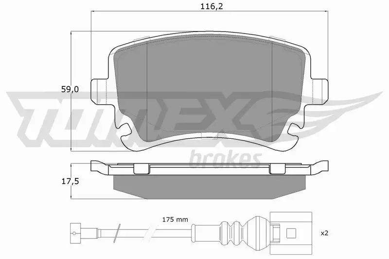 TOMEX BRAKES KLOCKI HAMULCOWE TX 13-96 