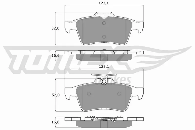 TOMEX BRAKES KLOCKI HAMULCOWE TX 14-28 