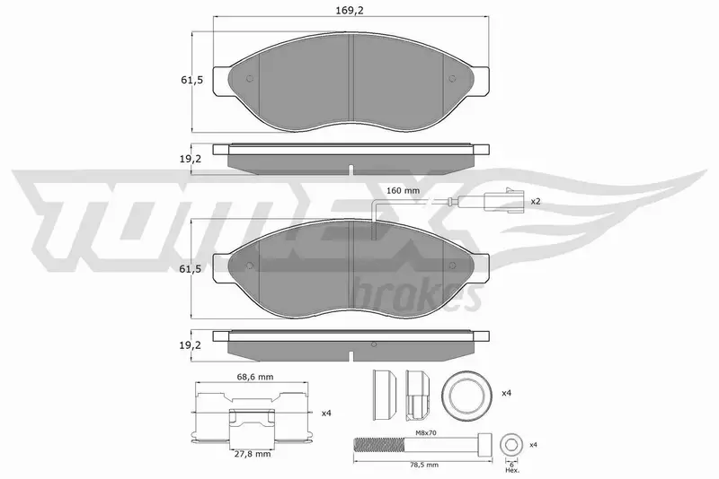 TOMEX BRAKES KLOCKI HAMULCOWE TX 14-39 