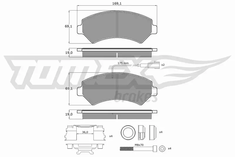 TOMEX BRAKES KLOCKI HAMULCOWE TX 14-401 