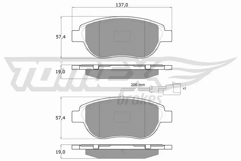 TOMEX BRAKES KLOCKI HAMULCOWE TX 14-45 