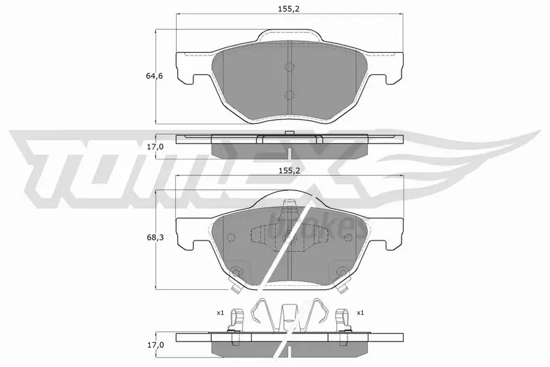 TOMEX BRAKES KLOCKI HAMULCOWE TX 14-50 