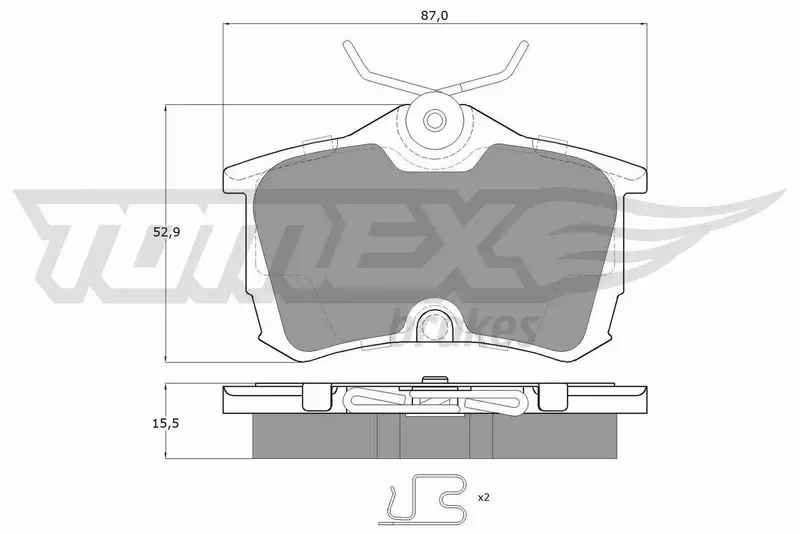 TOMEX BRAKES KLOCKI HAMULCOWE TX 14-51 