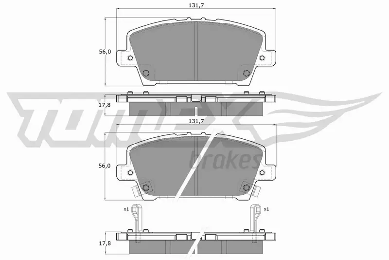 TOMEX BRAKES KLOCKI HAMULCOWE TX 14-52 