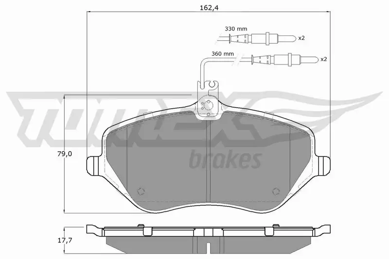 TOMEX BRAKES KLOCKI HAMULCOWE TX 14-68 