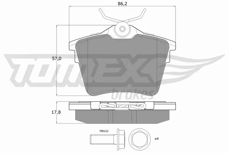 TOMEX BRAKES KLOCKI HAMULCOWE TX 14-69 