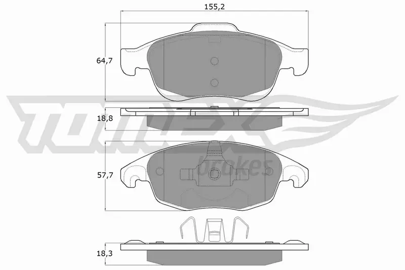 TOMEX BRAKES KLOCKI HAMULCOWE TX 14-84 