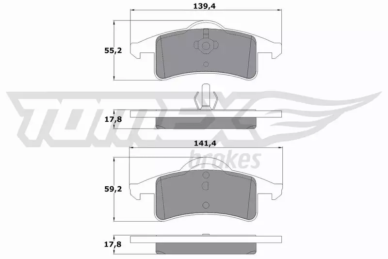 TOMEX BRAKES KLOCKI HAMULCOWE TX 14-90 