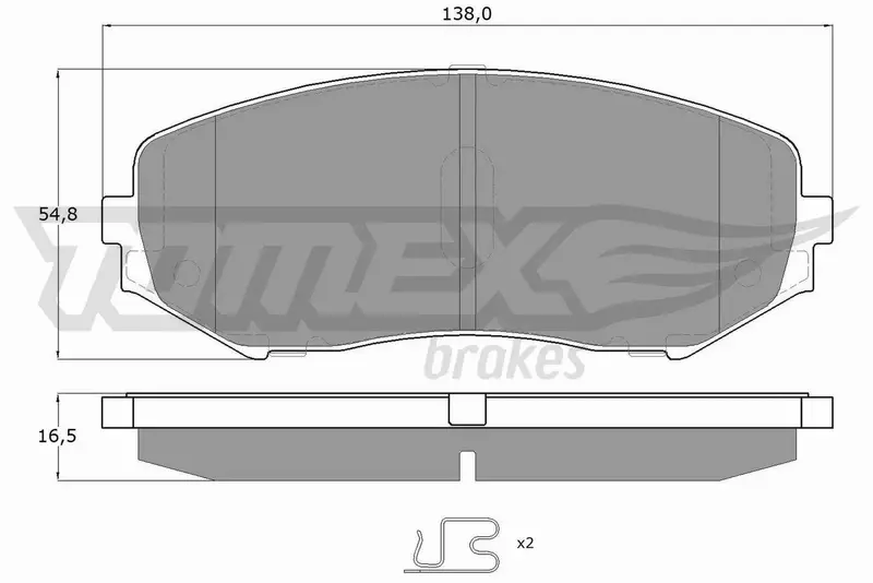 TOMEX BRAKES KLOCKI HAMULCOWE TX 14-92 