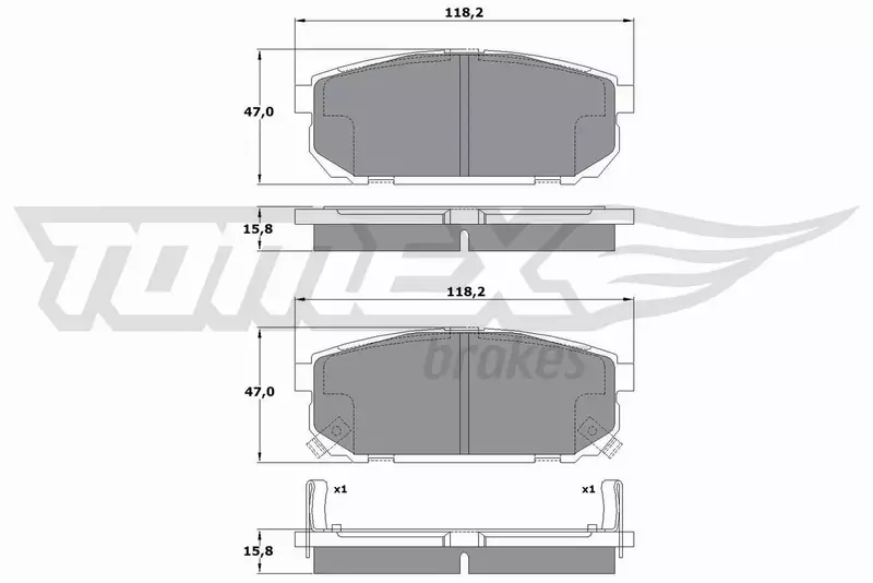 TOMEX BRAKES KLOCKI HAMULCOWE TX 14-95 